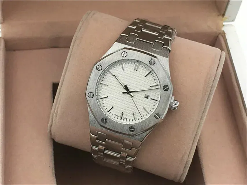 New men watch watches high quality 42 MM LOGO A and P Quartz Fashion Wristwatches movement watches designer watch men with box and sapphire glass watch