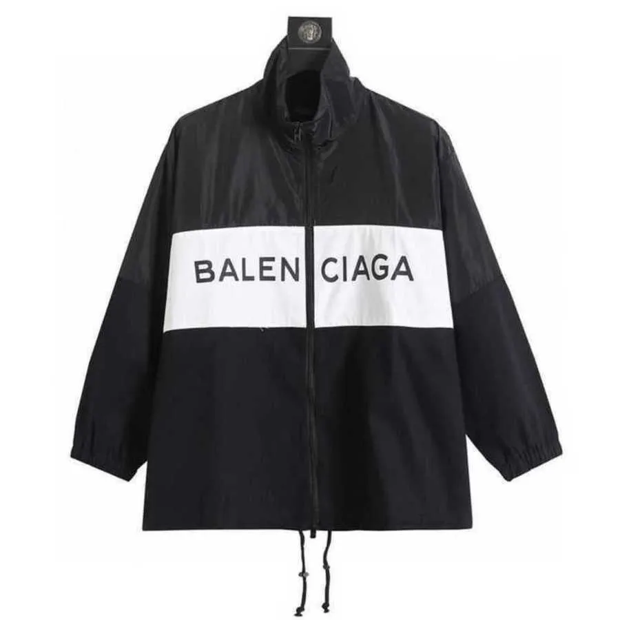 Mens jaqueta Balanciigss Coat 2024 Top Moda Marca Catwalk estilo online Oreo vermelho preto e branco Assault Casual feminino P9GV