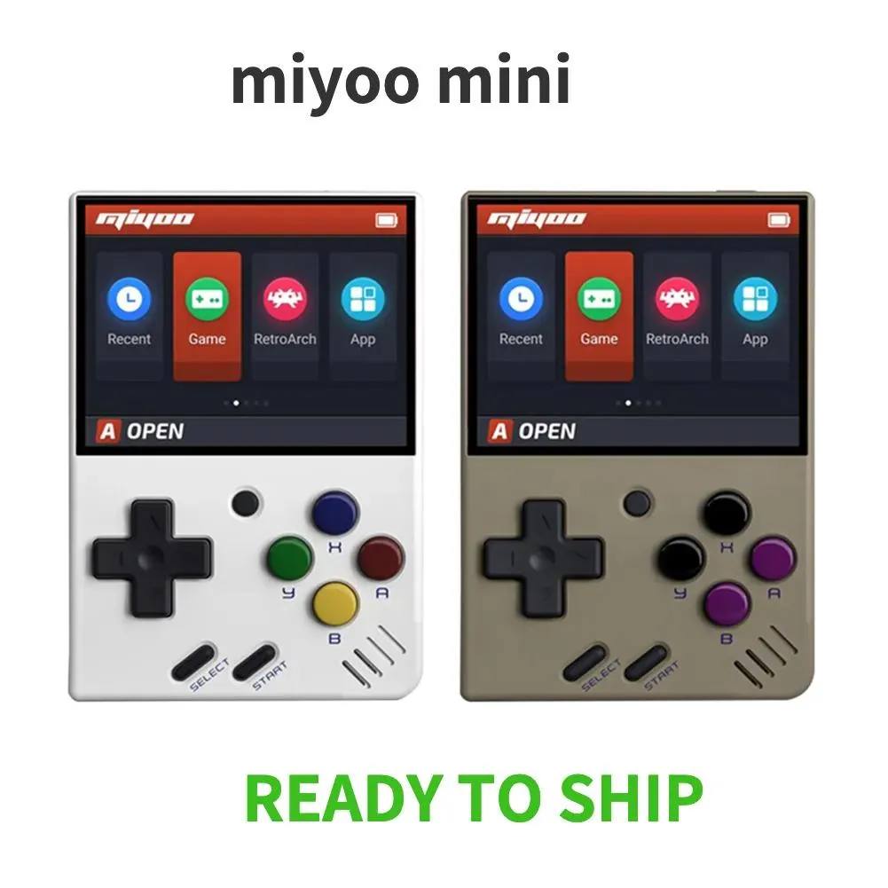 플레이어 휴대용 게임 플레이어 Miyoo Mini 2.8 인치 IPS 스크린 레트로 비디오 게임 콘솔 오픈 소스 휴대용 휴대용 게임 플레이어 FC