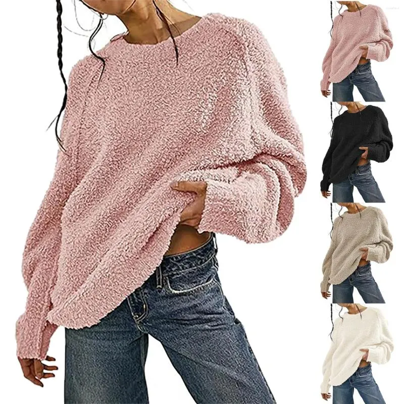 Maglioni da donna girocollo pullover a maniche lunghe maglione lavorato a maglia H sciolto Ecu felpe leggere per uomo