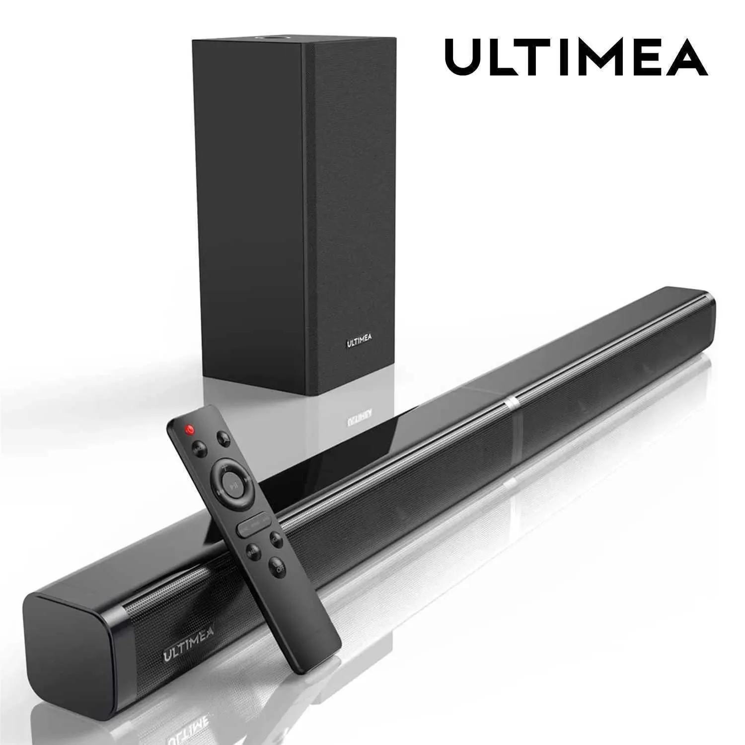 Колонки Портативные колонки ULTIMEA 100 Вт SoundBar для телевизора 21 Динамик Bluetooth 50 Аудиосистема для домашнего кинотеатра Саундбар 3D Surround Саундбар Сабвуфер Bluet