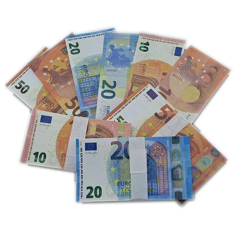 Propies Prop Money Copy 10 20 50 100 Party Fake Money Notes Faux Billet Euro Play Collection Gifts Party Supplies