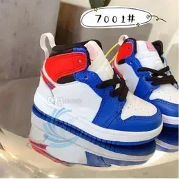 2024 NEW Kids Jumpman 1 Shoes Toddlers 1S Boys Basketball Children Black Mid Sneaker  Designer Blue Trainers Baby Kid Youth Shoes