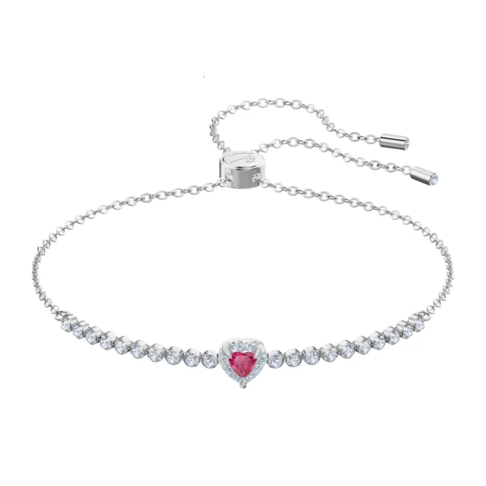 Swarovskis Bracelet Designer Women Original High Quality Charm Bracelets Pink Heart Shaped Bracelet Romantic Bracelet