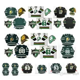 Mitch Ohl London Jersey 93 Marner 16 Brad Smyth 91 Nazem Kadri 94 Corey Perry 88 Patrick Kane 11 John Carlson Tavares Hockey Jersey