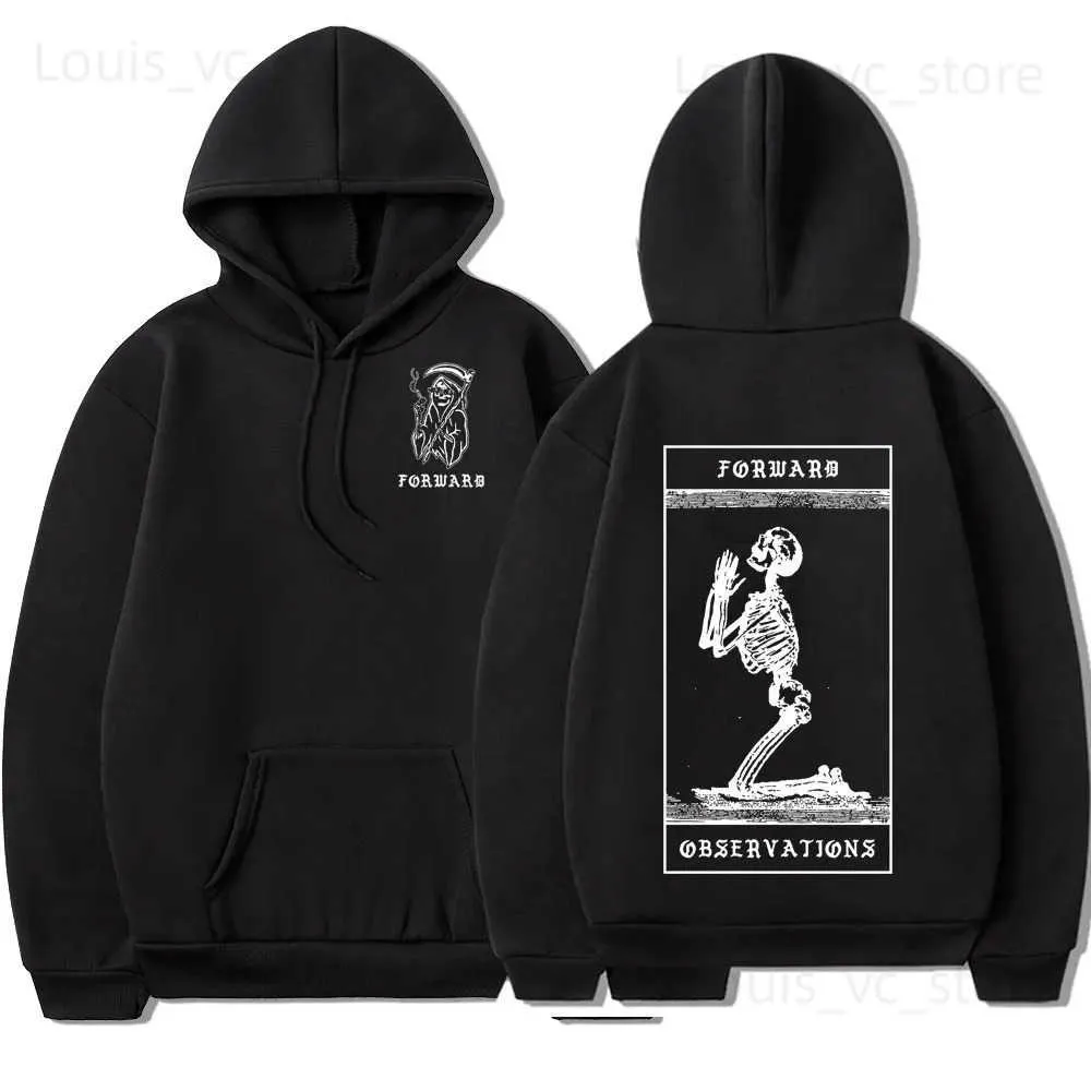 Men's Hoodies Sweatshirts Praying Skeleton Forward Observations Group Hoodies Men's Women's Gbrs Graphic Hoodies Punk Vintage Sweatshirt Gothic Clothes T231221