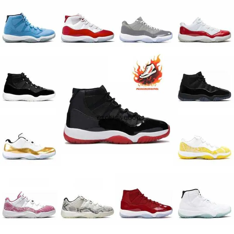 11S كرة السلة أحذية Jumpman 11 امتنان الكرز بارد الأسمنت رمادي كاب ورجال النساء غاما الأزرق للأحذية الرياضية