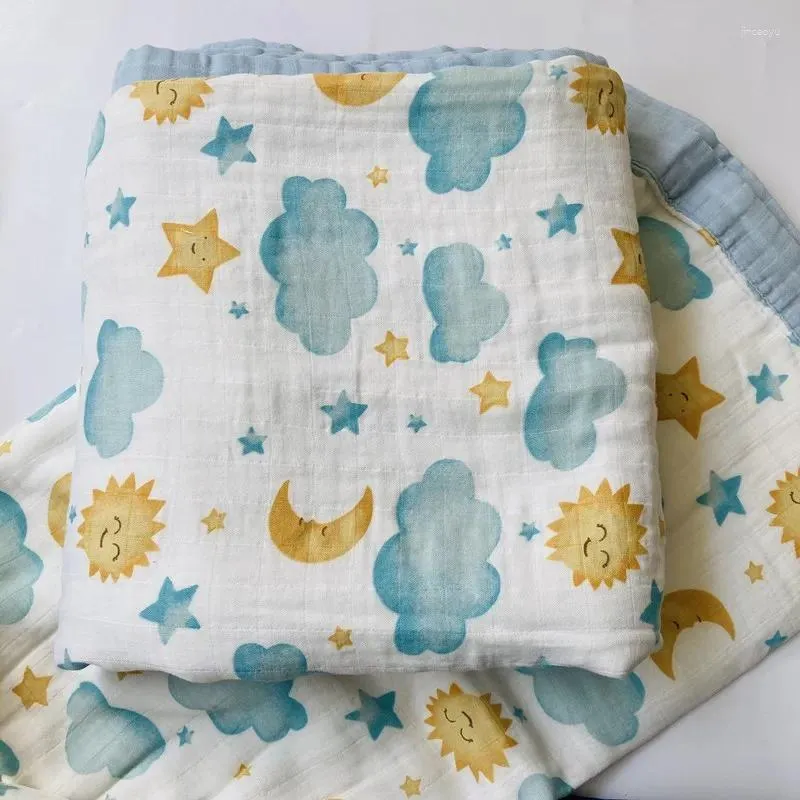 Decken Nette geborene Baby Jungen Mädchen Swaddle Wrap Handtuch Babys Sechs-schicht Gaze Verpackung Bambus Baumwolle Bad Kinder Bettwäsche