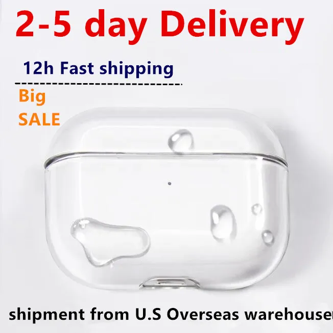 For Apple Airpods pro 2 generation airpod 3 pros Headphone Accessories Solid TPU Silicone Protective Earphone Cover Wireless Charging Shockproof Case