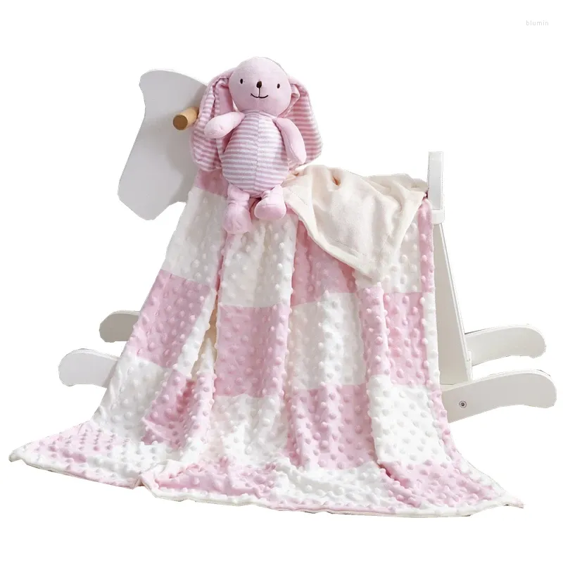 Couvertures 2pcs / ensemble Toy animal en peluche pour bébé