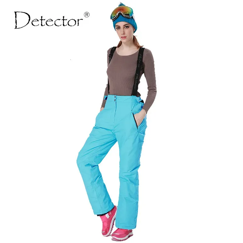 Detector 35 degree snow pants plus size elastic waist lady trousers winter skating skiing outdoor ski for women 231221