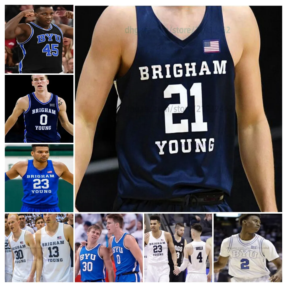 Customzied союзник Атики Byu Cougars баскетбольные майки Mens Women Youth Lothing Treathed Trey Stewart Richie Saunders Джаред МакГрегор Тревин Кнелл Спенсер Джонсон