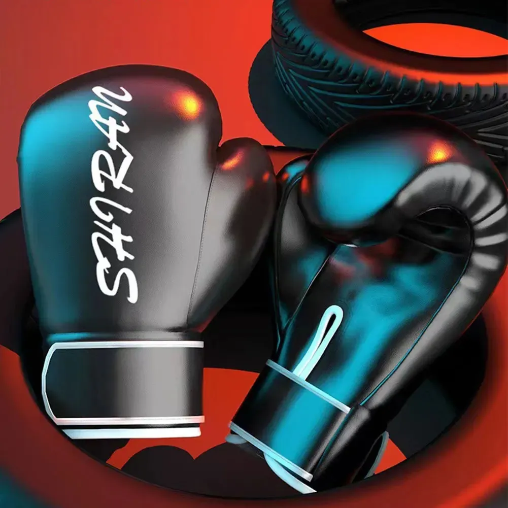 Боксерские перчатки PU кожа для детской молодежная панкуляция кикбоксинга Muay Thai Mitts MMA Sparring 231222
