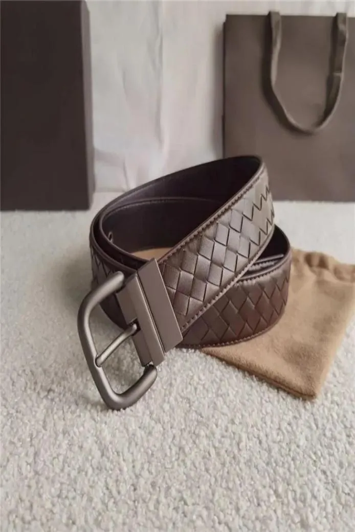 Mode Mens Leather Belt Designers Luxury Brands Weave Women Classic Needle Buckle Unisex Belt Cintura Ceintures8590437