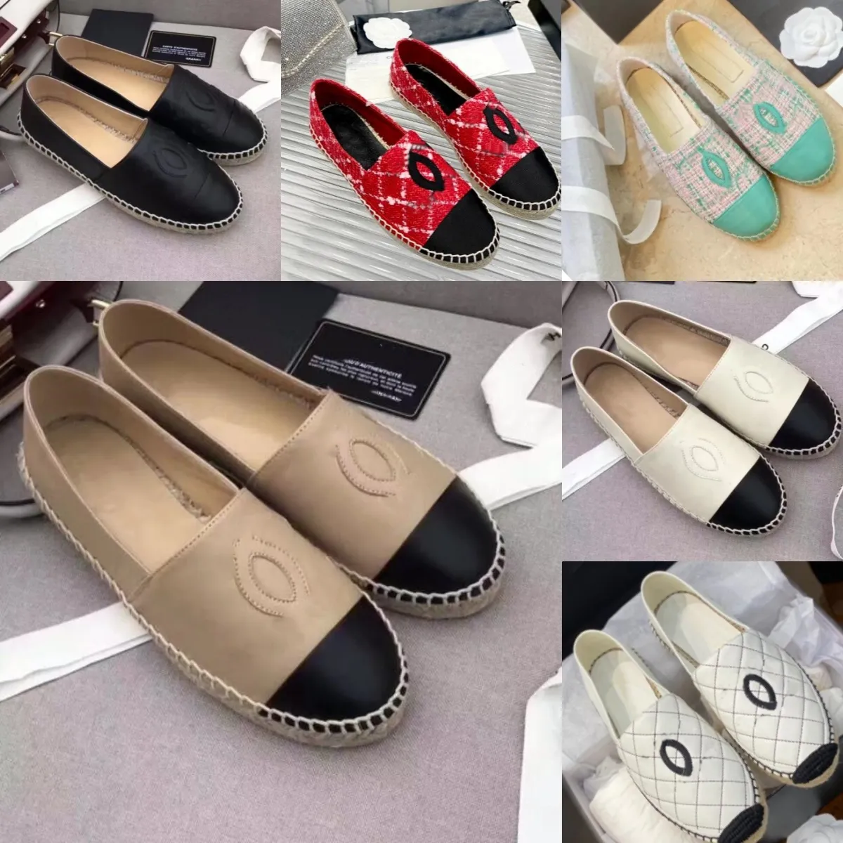 Luxury Fashion Casual Womens Shoes Summer Designer Flat Bottom Beach Shoes Fashion Womens Fishing Shoes Genuine Leather Shoes with Original Box Size 35-42