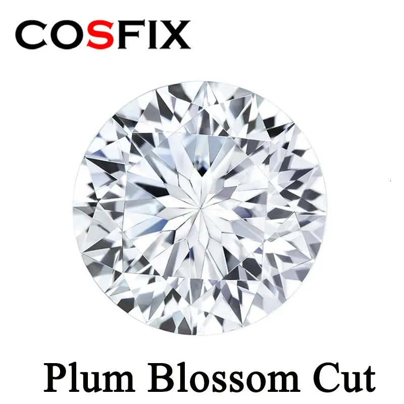 cosfix wholesale i loose gemstones plum blossom cut vvs gra合成ダイヤモンドジュエリー作り231221