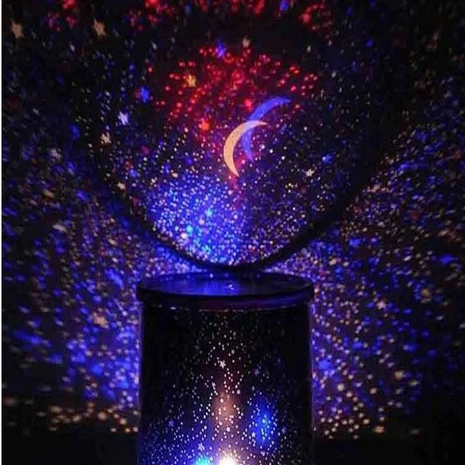 Lámpara de proyector de estrellas Música giratoria LED Star Iraqi Proyector Colorido Noche Lámpara de sueño Regalos creativos 283i