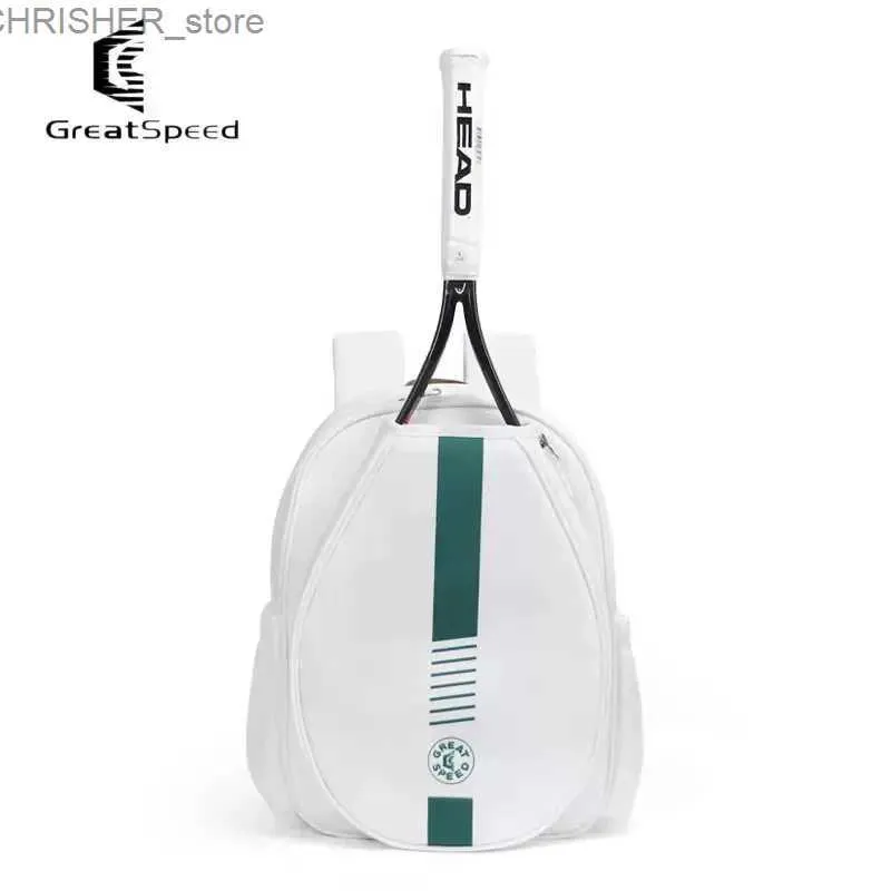 Utomhusväskor GreatSpeed ​​1 Piece Tennis Racket Ryggsäck Badminton Bag Men's Women's Adult Children's BackpackSL231222