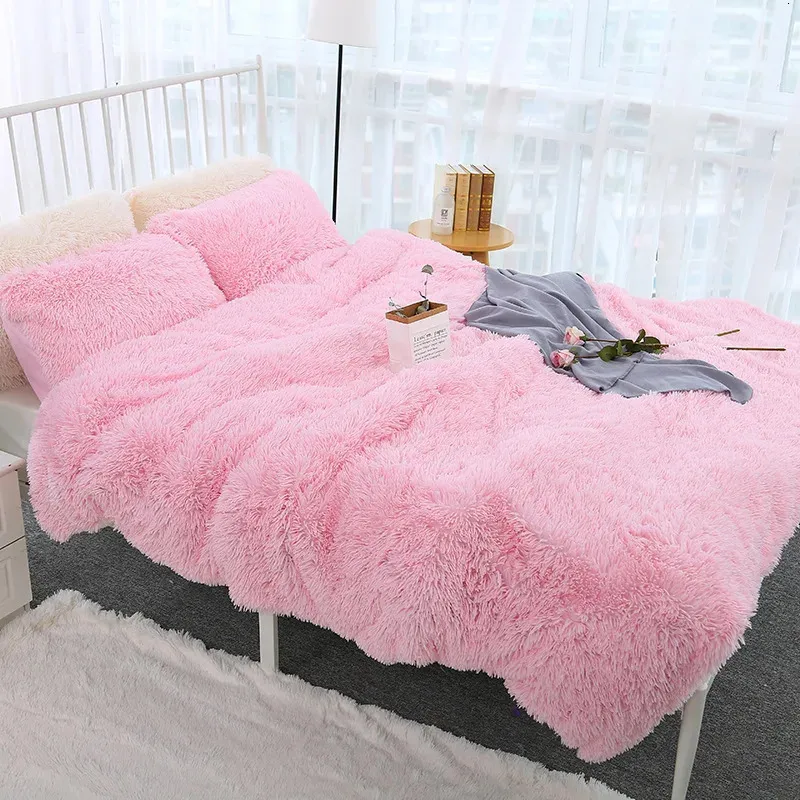 Zacht warm beddengoed gooi deken pluise pluizige faux vacht voor bedbedekking gooi huisdecoratie comfortabele dekens 231221