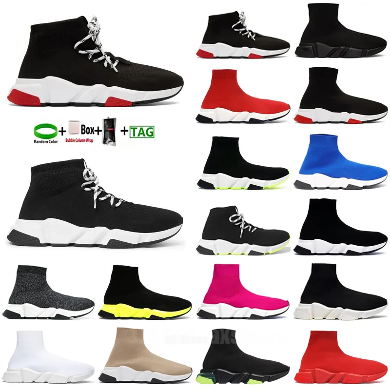 Zapatos de calcetín de diseñador Zapatillas deportivas 2.0 Zapatos de entrenador con cordones Casual Mujer Hombre Desnudo Brillo Graffiti Corredores Zapatillas de deporte Calcetines de moda