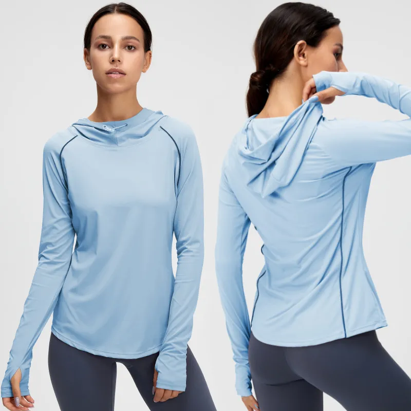 lu Sweat-shirt pour femmes Filles Shrits Yoga Pull à capuche surdimensionné Dames Couleur assortie Tenues décontractées Vêtements de sport pour adultes ll Pull CAFC06-0120060