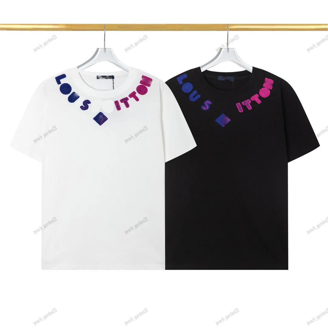 디자이너 남성용 T 셔츠 도매 의류 프린트 짧은 슬리브 스트리트 느슨한 대형 캐주얼 편안한 색상 티셔츠 100% 순수면 꼭