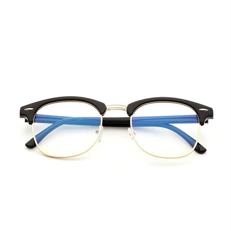 Brand anti -azul óculos de óculos de leitura de óculos Proteção Eyewear Titanium Frame Goles de jogos de computador para homens homens Clear yeegla2465