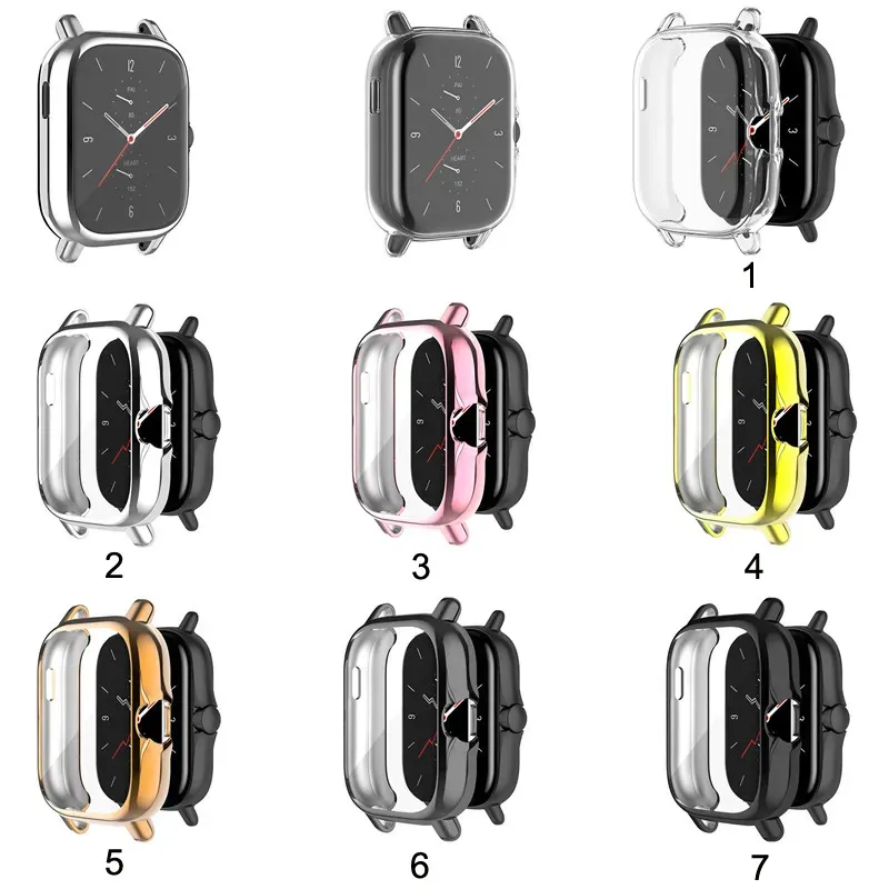 Full Coverage Protective Cover For Amazfit- GTS SPlating TPU
