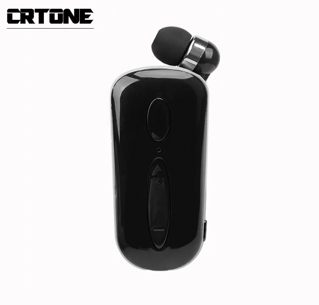 Crtone K36 Mini Wireless Bluetooth Chamadas de fone de ouvido Lembre -se de vibração Driver de clipe de clipe Auriculares para telefone7779635