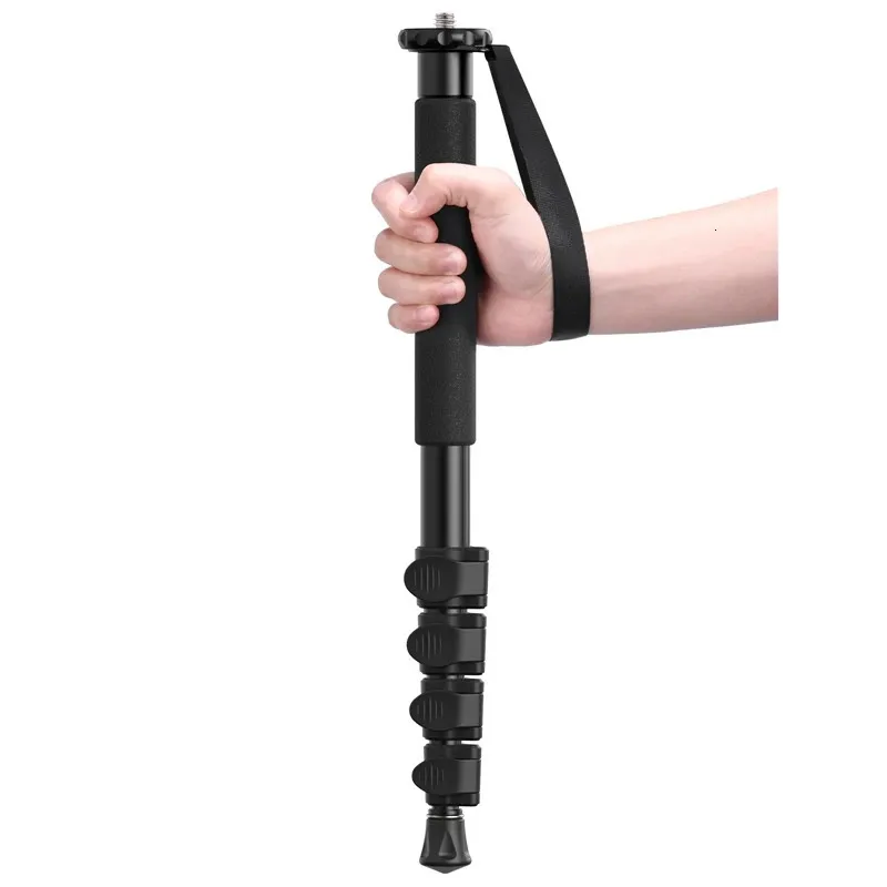 Ulanzi Hafif Alüminyum Monopod Max 155cm Uzatma 5kg Yük DSLR Kamera Tripod Yürüyüş Seyir Selfie Stick 1/4''3/8 '' 231221