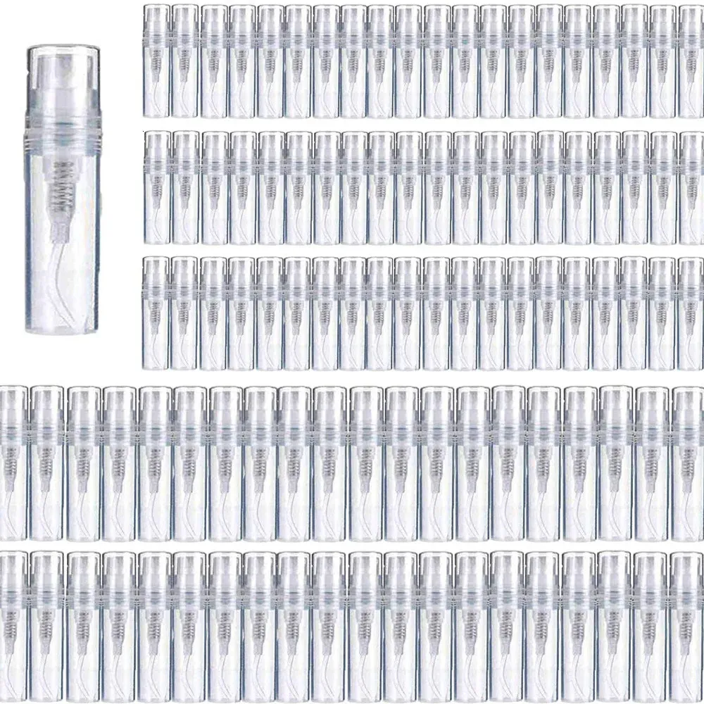 100pcs 2ml3ml5ml10ml por atacado Pequeno garrafa de perfume de pulverização de spray reabastecida separada EXPERIÇÃO DE EXPERIÊNCIA DE EXPERIÊNCIA GRANHELHA 231222