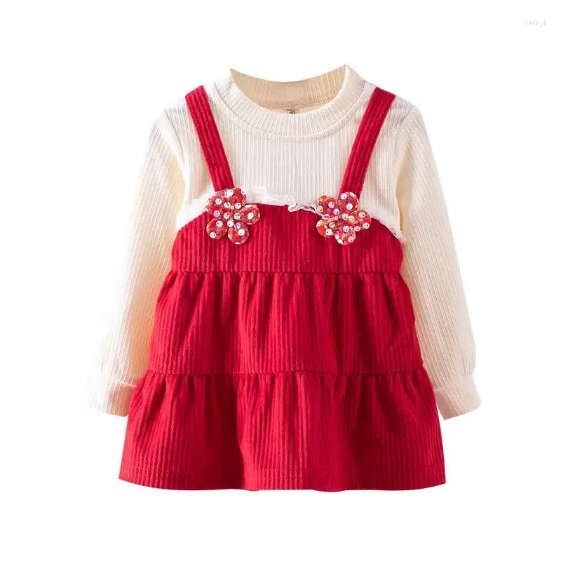 Meisjesjurken herfst geboren babymeisjes voor prinses eerste verjaardagsfeestje 0-2 jaar outfits kleding