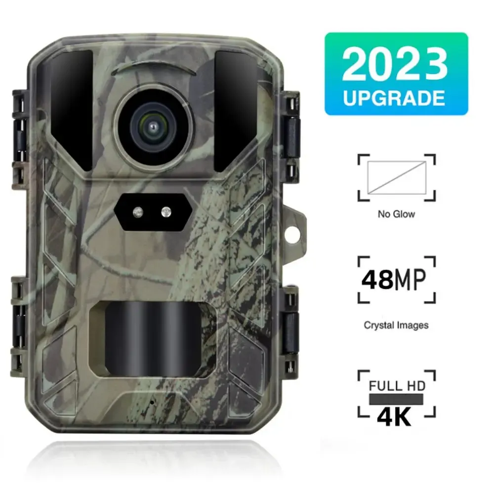 Outdoor HD4K Low Glow Arction kamera 48MP Mini Trail Game Night Vision IP66 Wodoodporne polowanie na dziką przyrodę Cam 231222