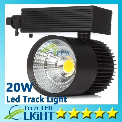 Lights CE RoHS LED lights Wholesale 20W COB Led Track Light Spot Wall Lamp Soptlight Tracking led AC 85265V Led lighting Free shipping 1