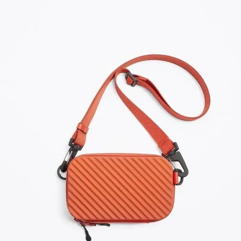Unisex Soft Crossbody Bag Silica Gel Zipper Shoulder Bag Casual Fashion Pures And Bags For Women