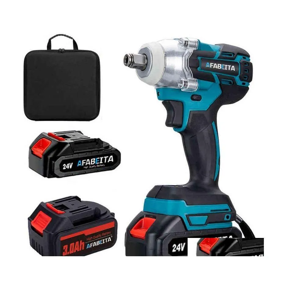 21V Cordless Impact Wrench Drill Set Brushless Electric Wrench with Li ion Battery for Home Improvement Projects 2024 Model H220510