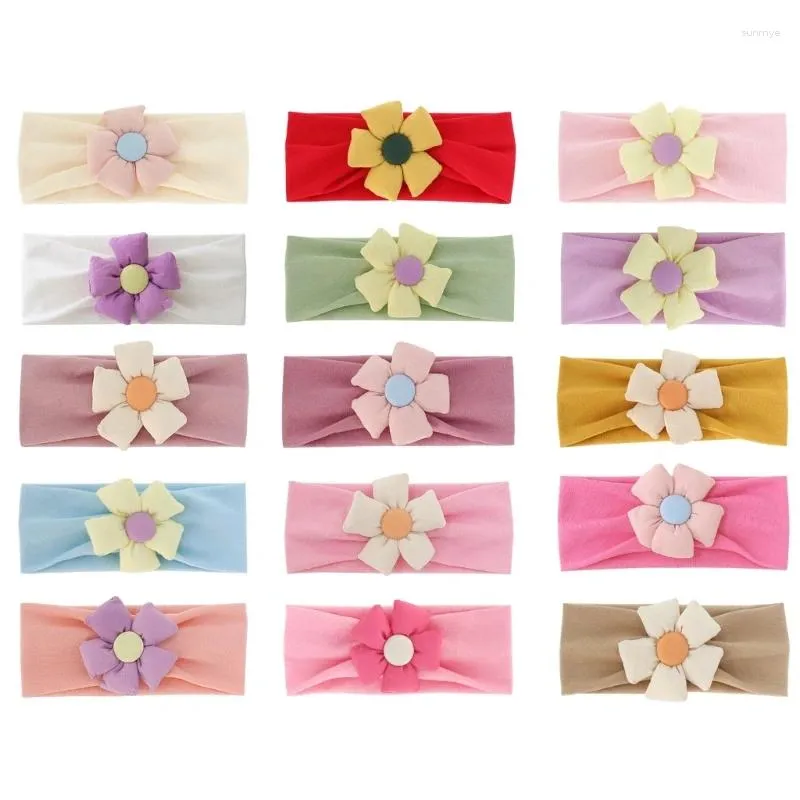 Haaraccessoires baby meisje stoffen hoofdband geboren baby peuter haarband boog headwrap cadeau