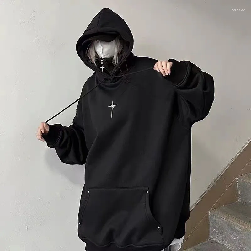 Korean black deals hoodie