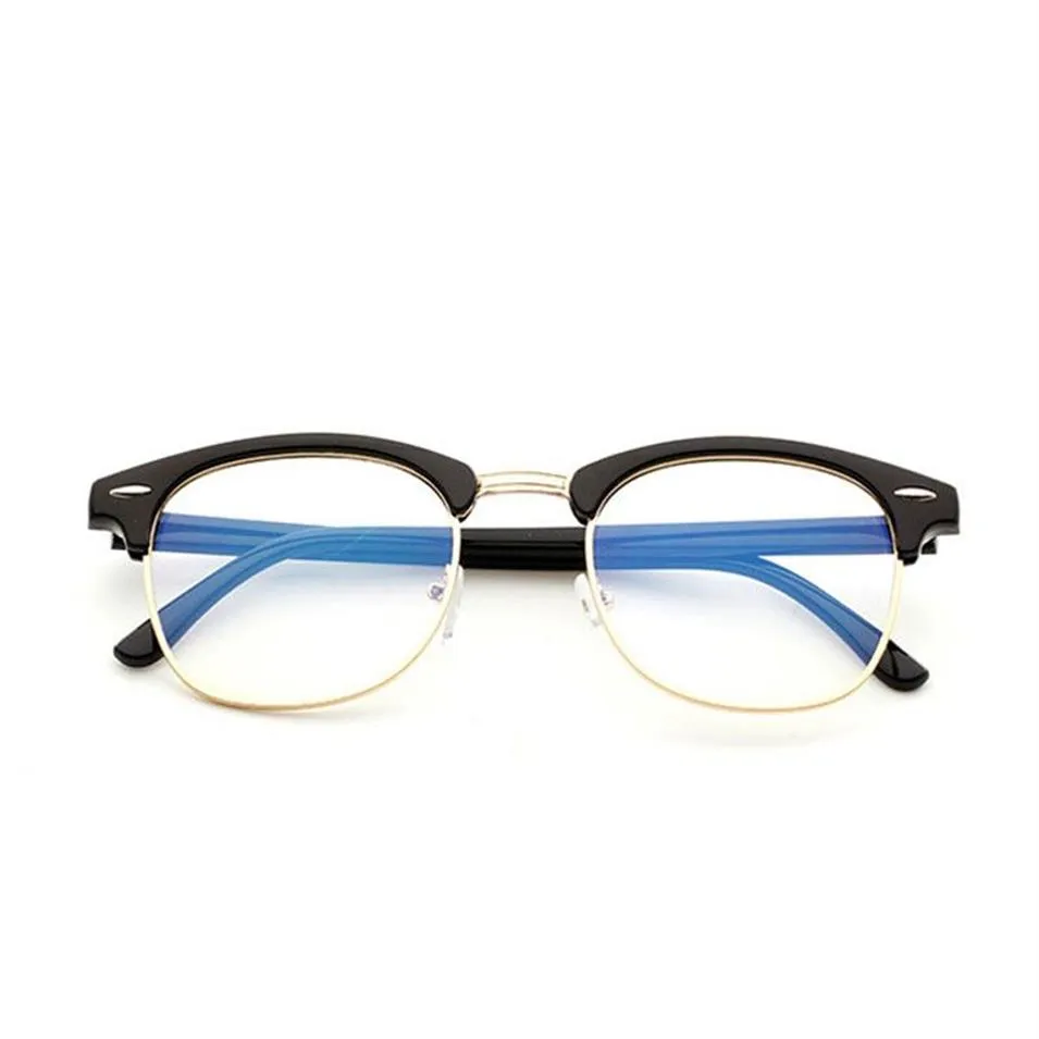 Märke anti blå ljusglasögon läsglasögon skydd glasögon titan ram dataspelglasögon för kvinnor män rensar eyegla223f