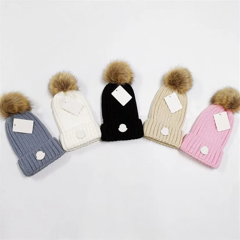 Kid Caps Designer Beanie Hut warme Wintermütze Kinder Mützen Strick Kinder Hüte Jungen für 1-12 Jahre alt230f geeignet