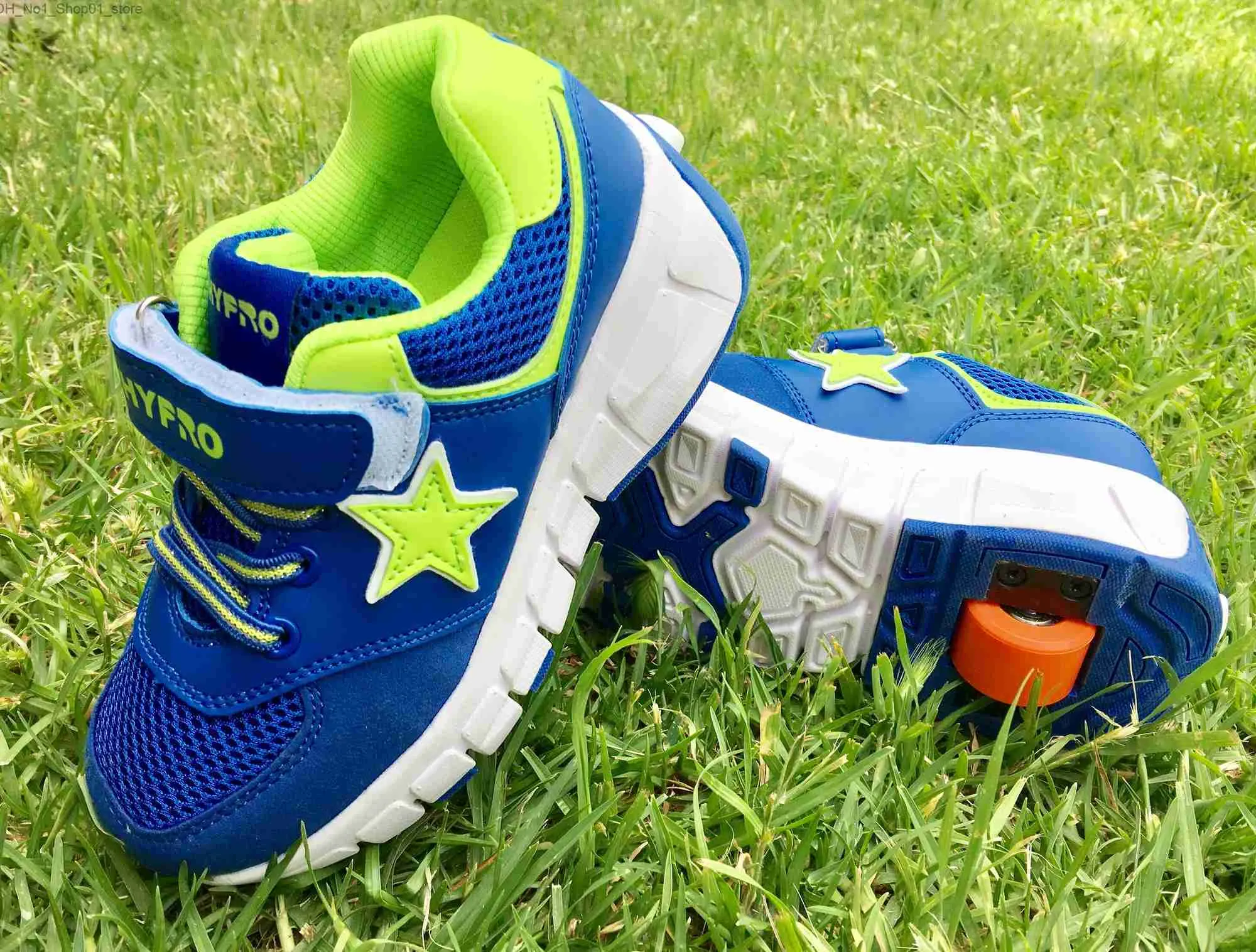 Kids Jazzy Junior Roller Shoes Breathable Outdoor Wheel Sneakers for Boys and Girls Athletic Fashion Skate Shoes