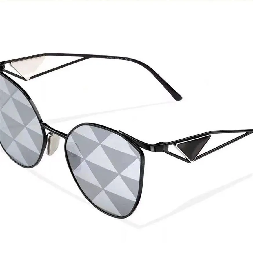 Luxury 2022 Solglasögon Graderade linser SPR50 Kvinnor Fashion Shades Metal Frame Vintage Brand Glasses Men Designer Elegant Inlay MA251F