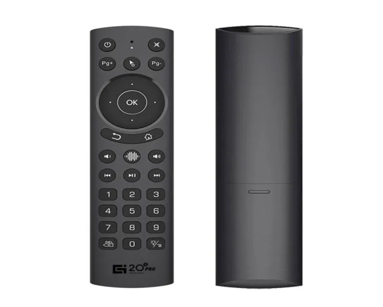 G20S Pro Voice Remote Control Backbellit Smart Air Mouse Gyroskop IR Lärande Google Assistant för x96 Max Android TV Box468F4337732