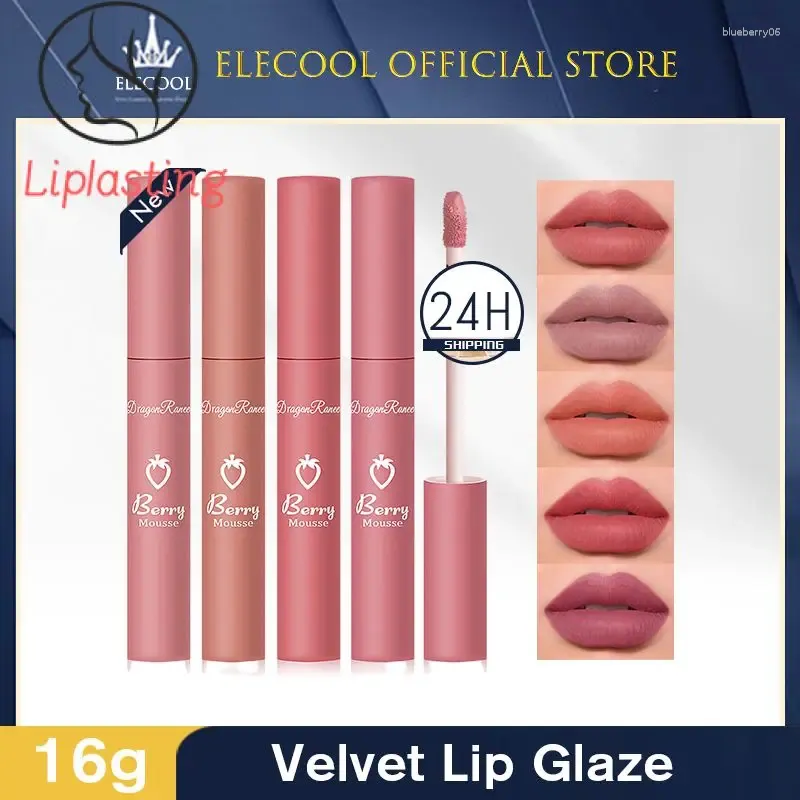 Gloss à lèvres Velvet Matte Glaze Beauty Cosmetics Liquide Liquide Lipgloss Tint Tint Maquillage