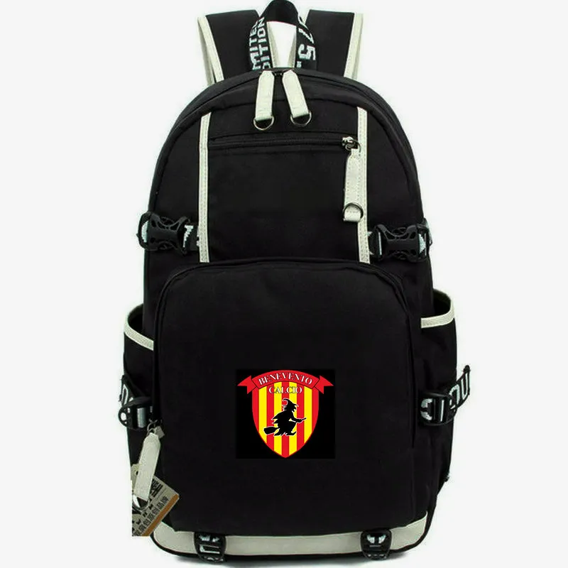 حقيبة Benevento Calcio Backio Stregoni Daypack Club School Bag Sport Team Packsack Print Rucksack Schoolbag Day Computer Day Pack