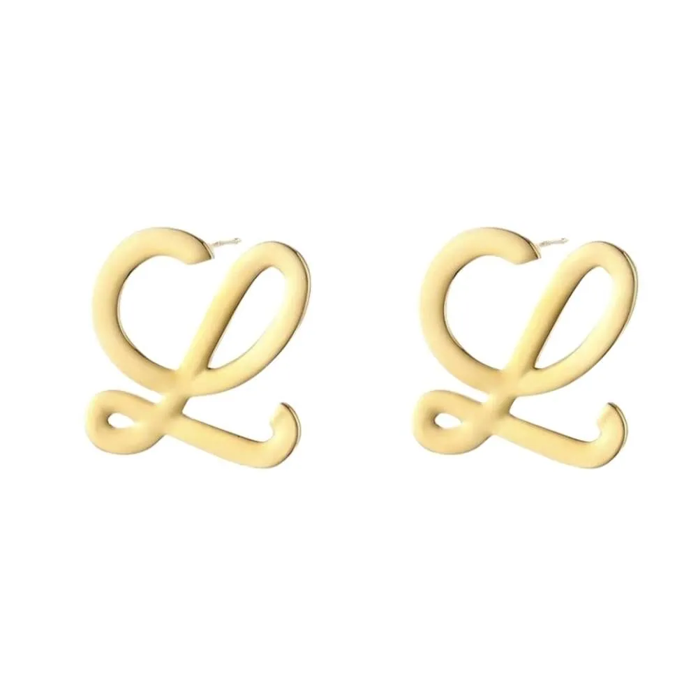 Boucles d'oreilles Lowee Designer Femmes de qualité originale Charme d'oreilles lisses pour la mode pour femmes Luxurage haut de gamme Oreilles polyvalent et simple