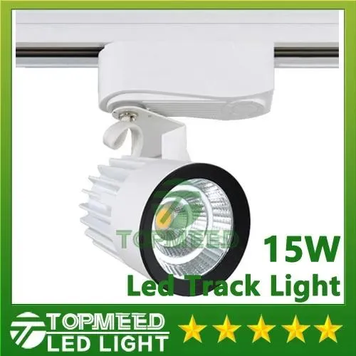 조명 DHL CE ROHS LED 조명 도매 15W 코브 LED 트랙 라이트 스팟 벽 램프 추적 SOPTLIGHT AC 85265V LED 실내 조명 2020