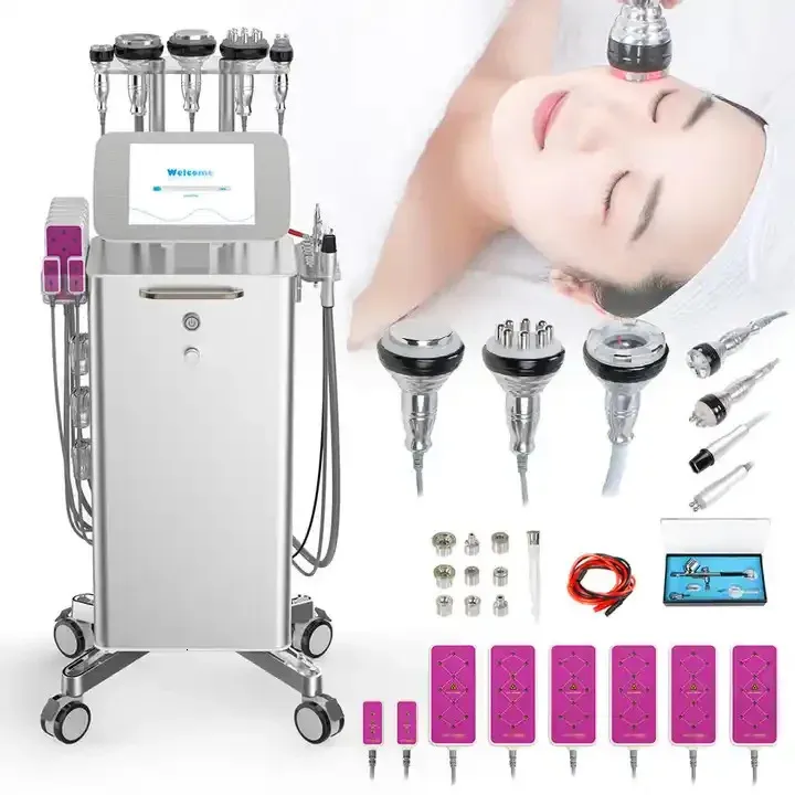 body care Professional sculpture equipment spa machine 6 in 1 Vacuum RF Pon ultrasound beauty 231221