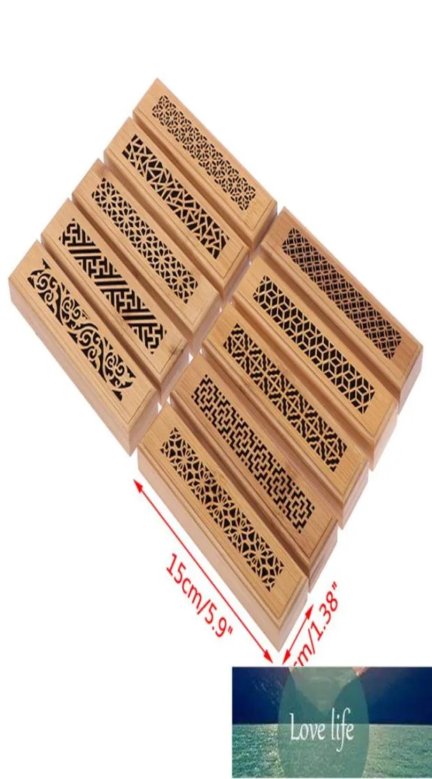 1PC bambus drewniany kadzidło pułapek pali się pudełko joss pudełko pudełko popiołowi losowy fabryka jakość projektu pod koniec 6106197