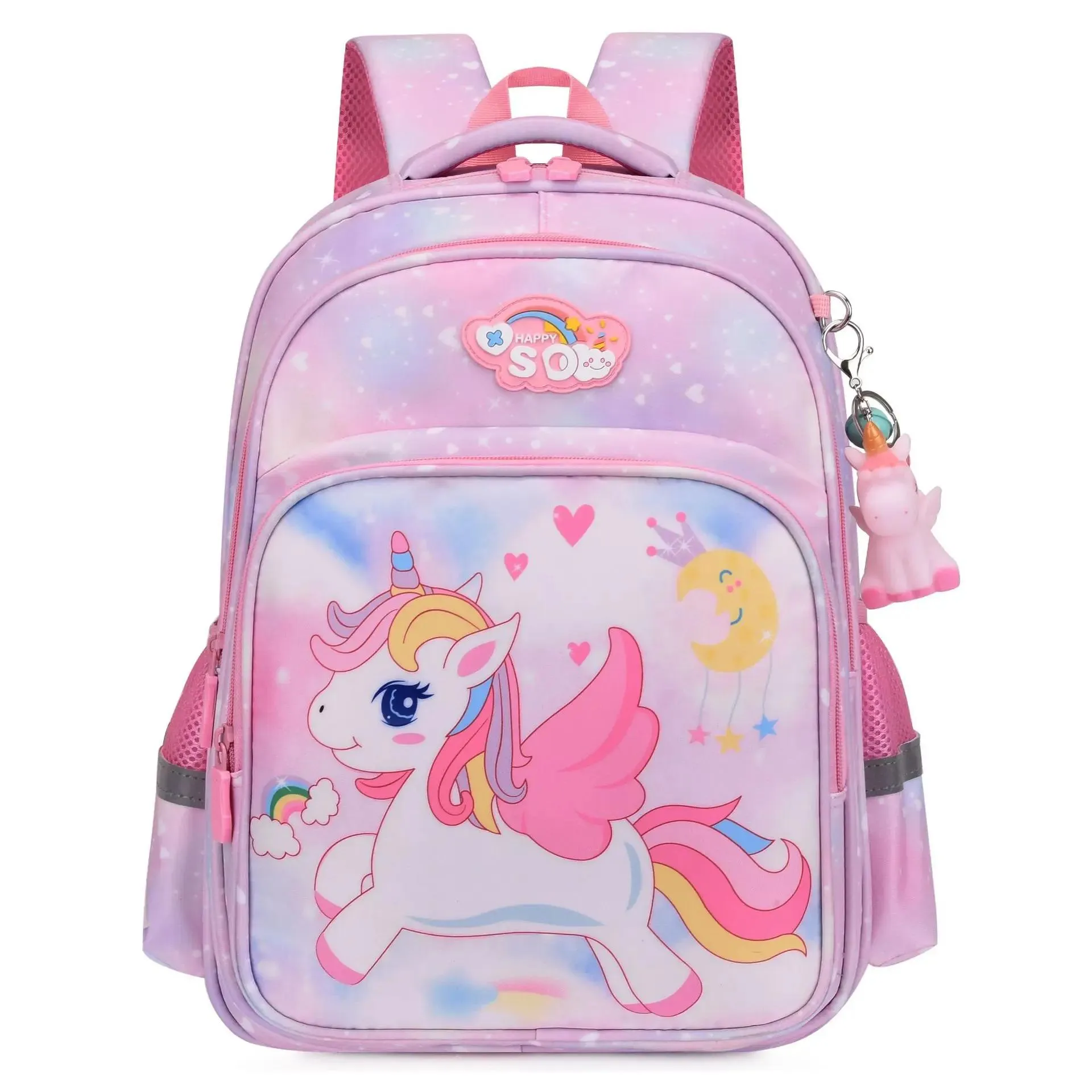 Сумки милый мультфильм Unicorn Girls School Bags Детские школьные школьные рюкзаки рюкзак школьные сумки Lager емкость Kawaii Kids Backpacks 2 размера